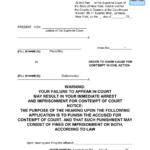 New York Order To Show Cause For Contempt In Civil Action Download