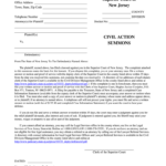 Nj Summons Form Fill Out And Sign Printable PDF Template SignNow