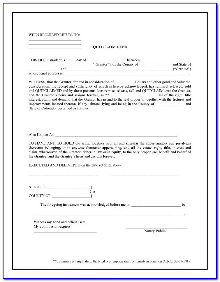 Pasco County Quit Claim Deed Form Prosecution2012