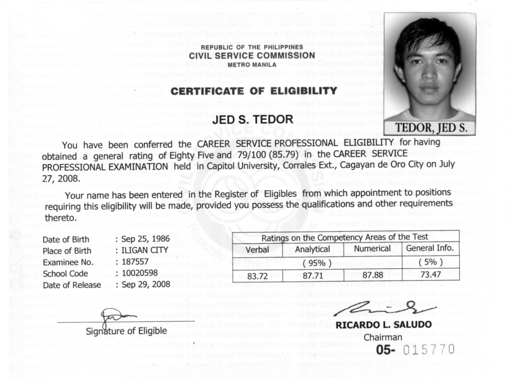 Philippines Civil Service Examination Blog The Rating System Of The 