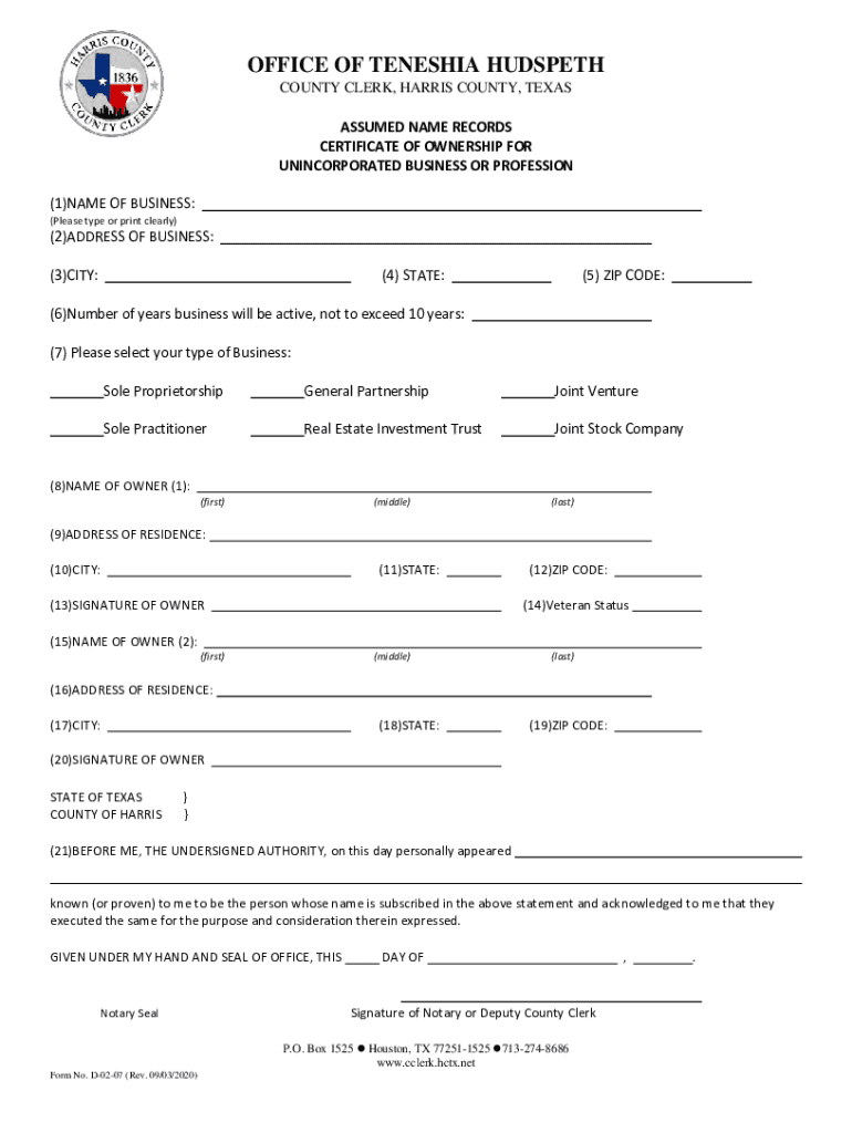 Reserve An Appointment Harris County Clerk s Office Fill Out And Sign