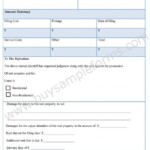 Sample Landlord Tenant Complaint Form Template MS Word