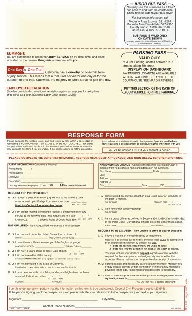 Summons Form Stanislaus County Superior Court Civil Form 2023