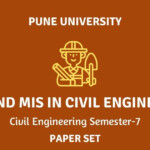 TQM And MIS In Civil Engineering Paper Set Civil Engineering Sem