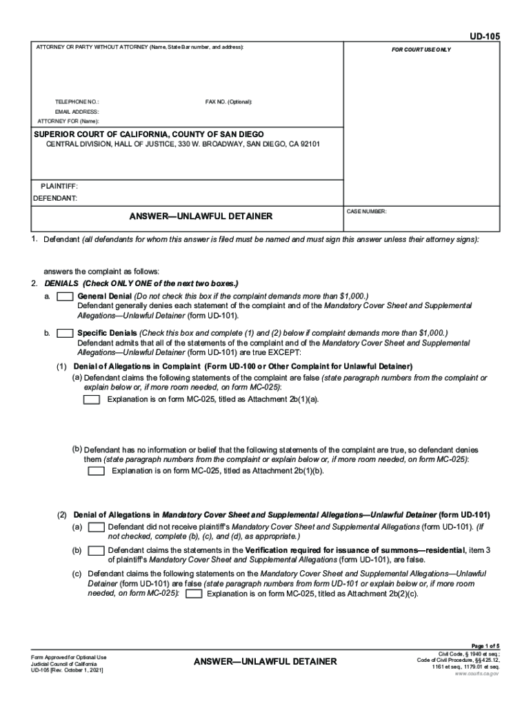 Unlawful Detainer Los Angeles County Packet Fill Out Sign Online