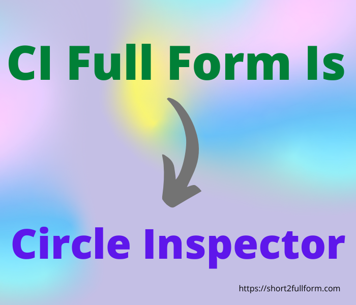 What Is The Full Form Of CI CI Full Form