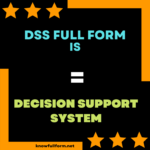 What Is The Full Form Of DSS DSS Full Form